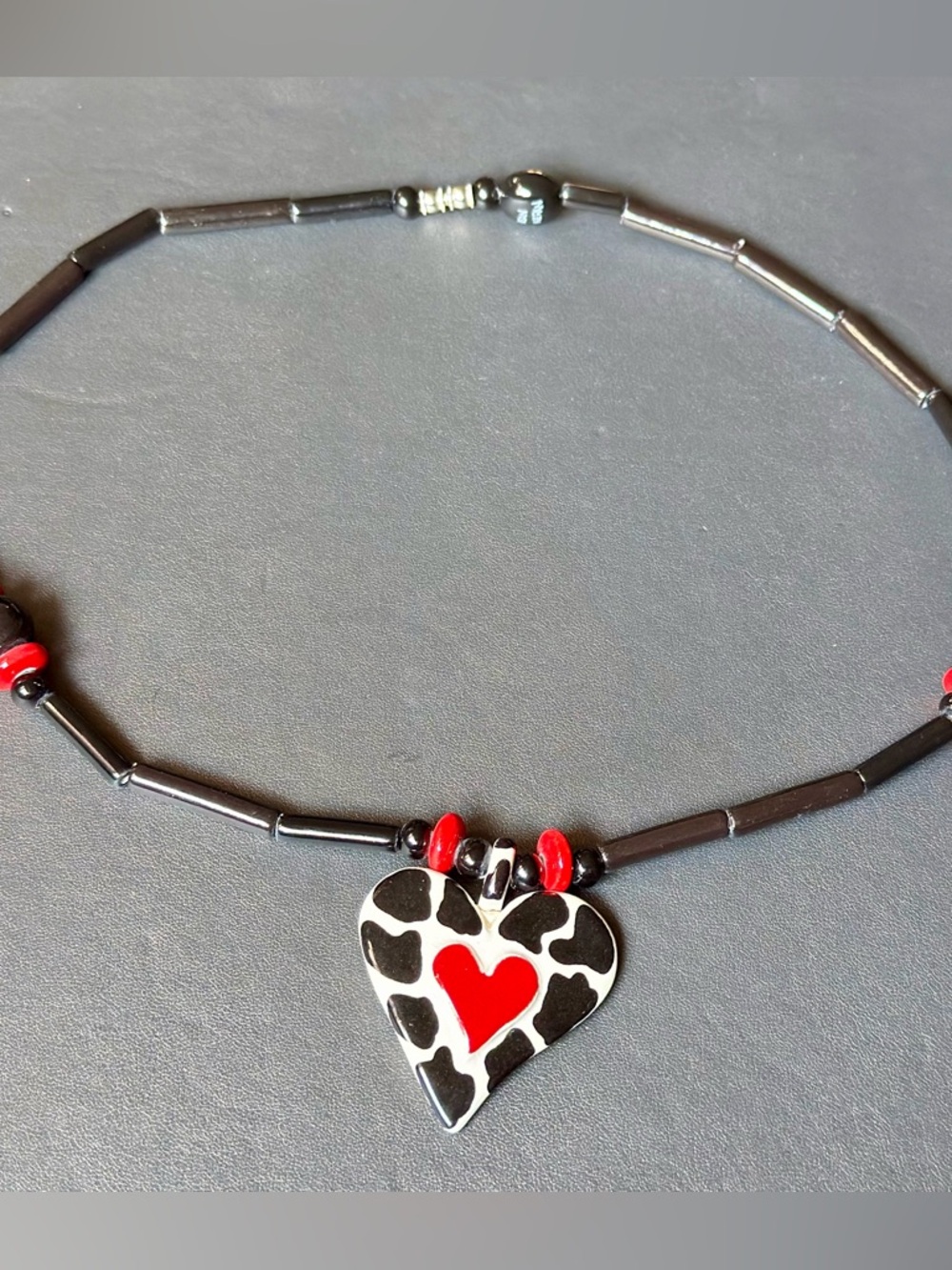 Ruby Z Ceramic Necklace